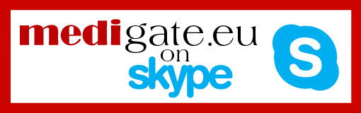 Auf Skype finden Sie uns unter "medigate.eu"! Gerne beantworten wir in einem unverbindlichen Chat Ihre Fragen.